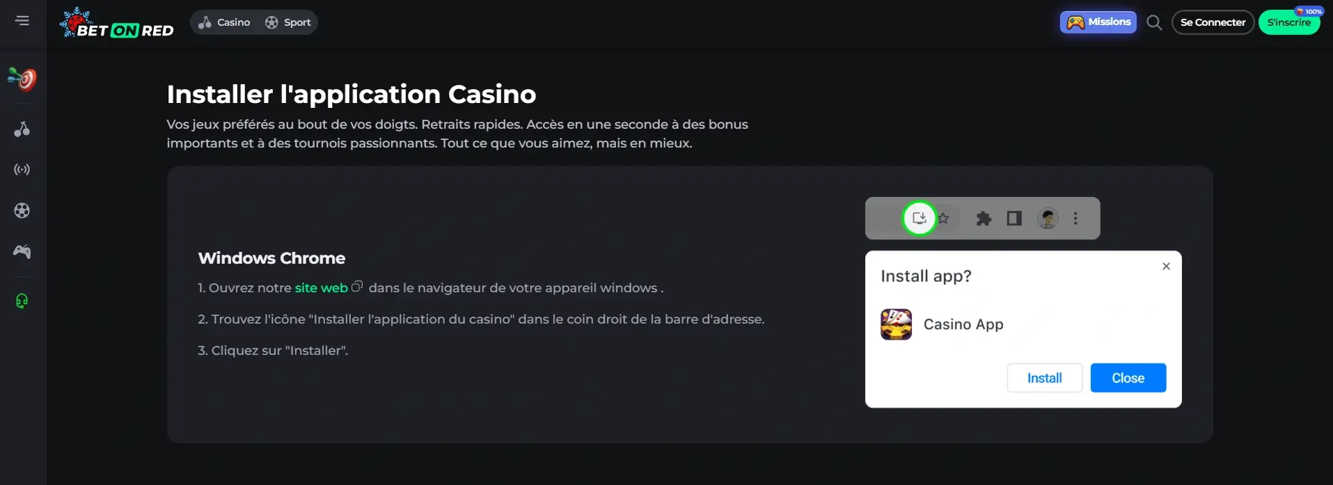 Application PC 