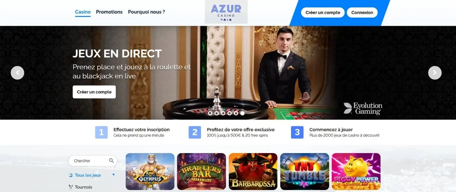 Azur casino en France Azur casino