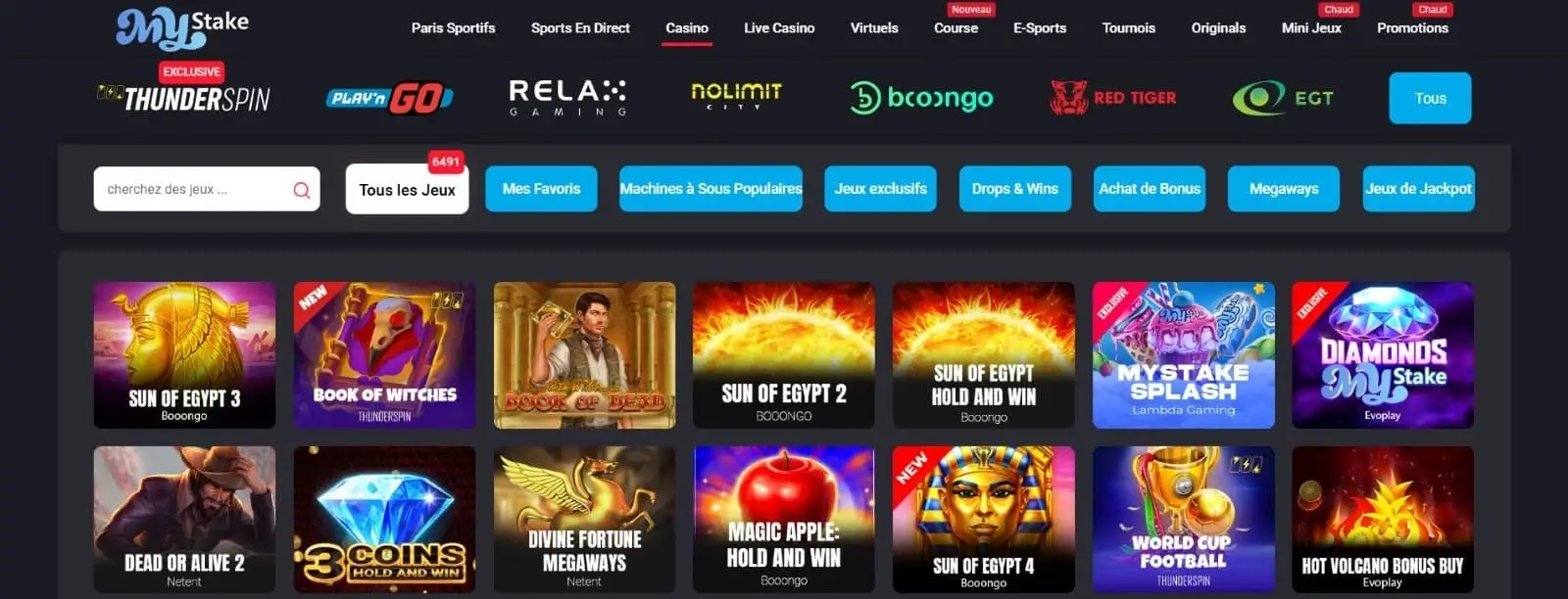 Meilleurs jeux à Mystake Jeux Mystake